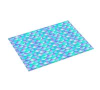 Tappetino scolapiatti grande per bancone della cucina, 45,7 x 61 cm, in microfibra assorbente, motivo perla, viola e blu, tappetino per scolapiatti con anello per appendere