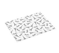 Tappetino scolapiatti grande per bancone della cucina, 45,7 x 61 cm, in microfibra, assorbente, motivo: Torre Eiffel, tappetino per scolapiatti con anello per appendere