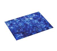 Tappetino scolapiatti grande per bancone della cucina, 45,7 x 61 cm, in microfibra, assorbente, sfocato con stelle e neve, tappetino per scolapiatti con anello per appendere