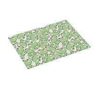 Tappetino scolapiatti grande per bancone della cucina, 45,7 x 61 cm, in microfibra assorbente, simpatica rana seduta, tappetino per scolapiatti con anello per appendere