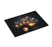 Tappetino scolapiatti grande per bancone della cucina, 45,7 x 61 cm, in microfibra assorbente, tappetino creativo per casinò, tappetino per cucina, scolapiatti con anello per appendere