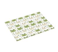 Tappetino scolapiatti grande per bancone della cucina, 45,7 x 61 cm, motivo: rana con simpatico cuore, assorbente, in microfibra, tappetino per scolapiatti con anello per appendere