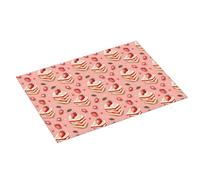 Tappetino scolapiatti grande per bancone della cucina, 45,7 x 61 cm, motivo torta di fragole, 1 tappetino assorbente in microfibra per scolapiatti da cucina, tappetino antiscivolo con anello per