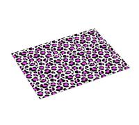 Tappetino scolapiatti grande per bancone della cucina, 45,7 x 61 cm, stampa leopardata, rosa, grazioso ed elegante, in microfibra, assorbente, tappetino per cucina, scolapiatti antiscivolo con anello