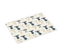 Tappetino scolapiatti grande per bancone della cucina, 45,7 x 61 cm, stampa semplice con capra, in microfibra, assorbente, tappetino per scolapiatti per cucina, tappetino antiscivolo con anello per