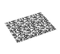 Tappetino scolapiatti grande per bancone della cucina, 45,7 x 61 cm, stampa serpente rosa bianca e nera, tappetino assorbente in microfibra per bancone della cucina, tappetino antiscivolo con anello