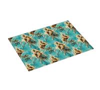 Tappetino scolapiatti grande per bancone della cucina, 45,7 x 61 cm, stampa tropicale con scimmia, assorbente, in microfibra, tappetino per scolapiatti con anello per appendere