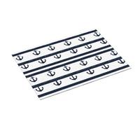 Tappetino scolapiatti grande per bancone della cucina, con stampa di ancora, 45,7 x 61 cm, assorbente, in microfibra, tappetino per bancone della cucina, antiscivolo, con passante per appendere