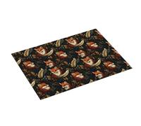 Tappetino scolapiatti grande per bancone della cucina, con stampa di volpe, in microfibra, assorbente, 45,7 x 61 cm, tappetino antiscivolo con passante per appendere