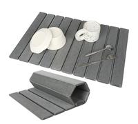 Tappetino scolapiatti grande per bancone della cucina, ecologico, tappetino ad asciugatura istantanea, tappetino assorbente in terra di diatomee, tappetino pieghevole e super assorbente, 61 x 40 cm