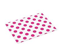 Tappetino scolapiatti grande per bancone della cucina, motivo a pois, 45,7 x 61 cm, assorbente, in microfibra, per bancone della cucina, antiscivolo, con passante per appenderlo, colore: rosa acceso
