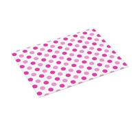 Tappetino scolapiatti grande per bancone della cucina, motivo a pois rosa acceso, 45,7 x 61 cm, in microfibra, assorbente, per bancone della cucina, antiscivolo, con anello per appendere