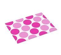 Tappetino scolapiatti grande per bancone della cucina, motivo a pois rosa acceso, 45,7 x 61 cm, in microfibra, assorbente, per bancone della cucina, antiscivolo, con passante per appendere