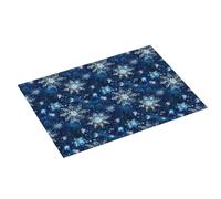Tappetino scolapiatti grande per bancone della cucina, motivo fantasia con fiocchi di neve, 45 x 61 cm, in microfibra assorbente, tappetino antiscivolo per scolapiatti con anello per appendere