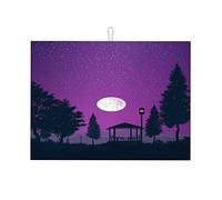Tappetino scolapiatti House Moon in silicone con motivo stampato, grande, 18 x 24 pollici