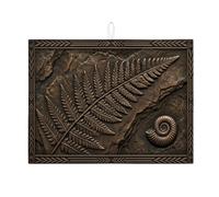 Tappetino scolapiatti in bronzo con felce, per bancone della cucina, tappetino scolapiatti assorbente con foglie rustiche, tappetino scolapiatti in microfibra per protezione da bar, 45 x 61 cm
