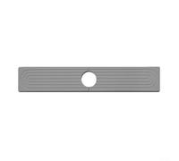 Tappetino scolapiatti in diatomite, 40 x 10 cm, per lavello e piano di lavoro, assorbe l'acqua immediatamente dopo l'uso del rubinetto, mantiene l'area libera (grigio)