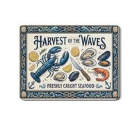 Tappetino scolapiatti in gomma assorbente blu per frutti di mare nautici per cucina, tappetino scolapiatti in gomma assorbente, tappetino per asciugare piatti vintage costiero per protezione della