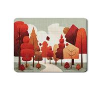 Tappetino scolapiatti in gomma assorbente per bancone della cucina, motivo foresta autunnale, tappetino scolapiatti in gomma assorbente per bancone della cucina, 45,7 x 61 cm