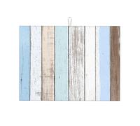 Tappetino scolapiatti in legno vintage assorbente per bancone della cucina, tappetino da spiaggia, tappetino da caffè, scolapiatti con anello per appenderlo, 45 x 61 cm