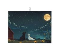 Tappetino scolapiatti in microfibra, grande, per bancone della cucina, super assorbente, facile da pulire, 45,7 x 61 cm