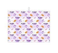 Tappetino scolapiatti in microfibra, grande tappetino scolapiatti per bancone della cucina, tappetino super assorbente, tappetino per scolapiatti Pi Day Happy 45,7 x 61,7 cm, facile da pulire
