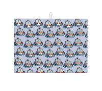 Tappetino scolapiatti in microfibra, grande tappetino scolapiatti per bancone della cucina, tappetino super assorbente, tappetino scolapiatti per auto della polizia, 45,7 x 61 cm, facile da pulire