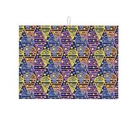 Tappetino scolapiatti in microfibra, grande tappetino scolapiatti per bancone della cucina, tappetino super assorbente, tappetino scolapiatti linea moderna, 45,7 x 61 cm, facile da pulire