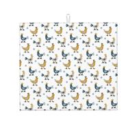 Tappetino scolapiatti in microfibra per bancone della cucina, super assorbente, lavabile in lavatrice, 40,6 x 45,7 cm