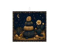 Tappetino scolapiatti in pietra del deserto per cucina, blu scuro, rustico, assorbente, in microfibra, per bar, 40,6 x 45,7 cm