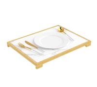 Tappetino scolapiatti in pietra di diatomite con griglia in bambù per bancone della cucina, ad asciugatura rapida e organizer per lavello (marmo bianco)