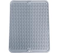 Tappetino Scolapiatti in Silicone, 40 × 30 Cm Scolapiatti Da Appoggio per Lavell