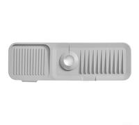 Tappetino scolapiatti in silicone 45 cm lavello autodrenante (grigio chiaro | Design autodrenante, previene la formazione di pozzanghere, mantiene asciutta la superficie, lunghezza 45 cm