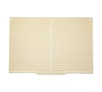 Tappetino scolapiatti in silicone con bordo di drenaggio dell'acqua, per cucina, stoviglie, bicchieri, argenteria e antiscivolo, 45 x 31 cm (beige)