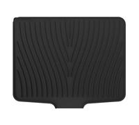 Tappetino scolapiatti in silicone con estremità aperta, antiscivolo e isolamento termico, progettato con pendenza rialzata per un drenaggio dell'acqua più veloce in cucina (40 x 33-2)