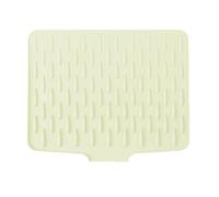 Tappetino scolapiatti in silicone con forma unica per la deviazione dell'acqua (beige)