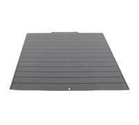 Tappetino scolapiatti in silicone con foro di scarico per appenderlo, antiscivolo, lavabile in lavatrice, per piatti, bicchieri, utensili, 42 x 53 cm, grigio (33,x 43 cm)