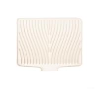Tappetino scolapiatti in silicone, la soluzione perfetta per asciugare i piatti in modo efficiente in cucina (beige)