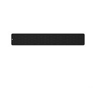 Tappetino scolapiatti in silicone, lungo 55 cm, per bancone del lavello della cucina, supporto antiscivolo per utensili con bordo rialzato, per riporre spugne e sapone, nero (nero)
