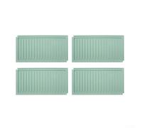 Tappetino scolapiatti in silicone per banconi da cucina che assorbe rapidamente l'acqua e rimane in posizione durante l'uso frequente (verde chiaro)