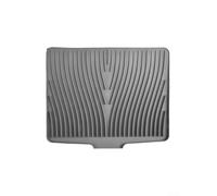 Tappetino scolapiatti in silicone per cucina con soluzioni di drenaggio, assicura superfici pulite e asciutte dopo il lavaggio (grigio)