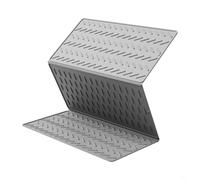 Tappetino scolapiatti in silicone per utensili da cucina con caratteristica pieghevole unica, per molteplici usi e facile drenaggio (grigio)