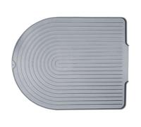 Tappetino scolapiatti in silicone, pieghevole, 51 x 40 x 1,4 cm, design resistente al calore e portatile, vassoio compatto per stoviglie, utensili, tazze, zona di preparazione dei pasti e utensili da