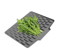 Tappetino scolapiatti in silicone, resistente al calore e facile da pulire, grande tappetino in silicone, per piano di lavoro della cucina, lavello della cucina, cassetto come base per mangiare, acqua