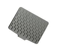 Tappetino scolapiatti in silicone spesso resistente al calore con design inclinato Base antiscivolo per protezioni da bancone della cucina, a prova di fuoriuscite, tappetino drenante inclinato