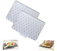 Tappetino Scolapiatti in Silicone, Tappetino Scolapiatti in Silicone Anti-Goccia, Resistente Al Calore E Antiscivolo per Un'asciugatura Senza Gocciolamento, Tappetino Scolapiatti in Silicone
