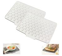 Tappetino Scolapiatti in Silicone, Tappetino Scolapiatti in Silicone Anti-Goccia, Resistente Al Calore E Antiscivolo per Un'asciugatura Senza Gocciolamento, Tappetino Scolapiatti in Silicone