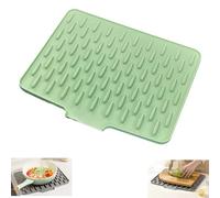Tappetino Scolapiatti in Silicone, Tappetino Scolapiatti in Silicone Anti-Goccia, Resistente Al Calore E Antiscivolo per Un'asciugatura Senza Gocciolamento, Tappetino Scolapiatti in Silicone