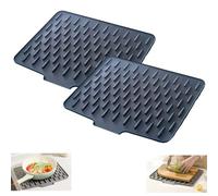 Tappetino Scolapiatti in Silicone, Tappetino Scolapiatti in Silicone Anti-Goccia, Resistente Al Calore E Antiscivolo per Un'asciugatura Senza Gocciolamento, Tappetino Scolapiatti in Silicone