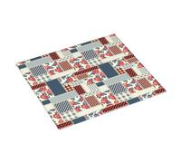 Tappetino scolapiatti in stile country patchwork - Tappetino assorbente per bancone della cucina, 40,6 x 45,7 cm, tappetino scolapiatti natalizio con anello per appendere